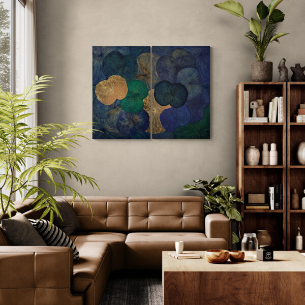 Night Garden 50x 80 diptych