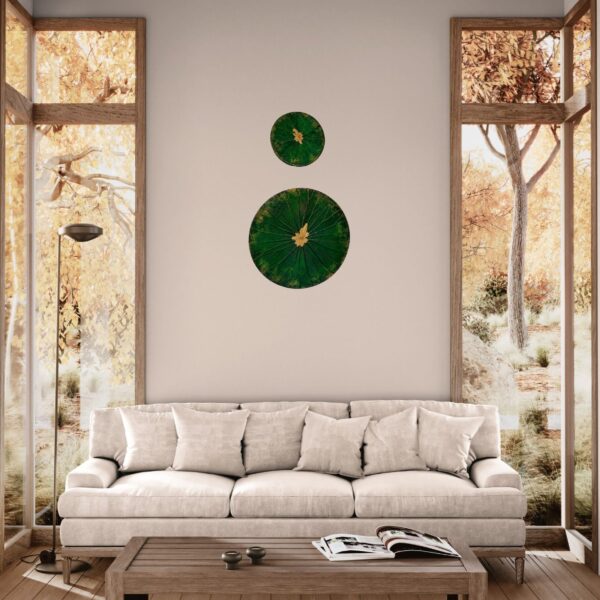 Green Bloom 38,5 cm and 20,5 cm
